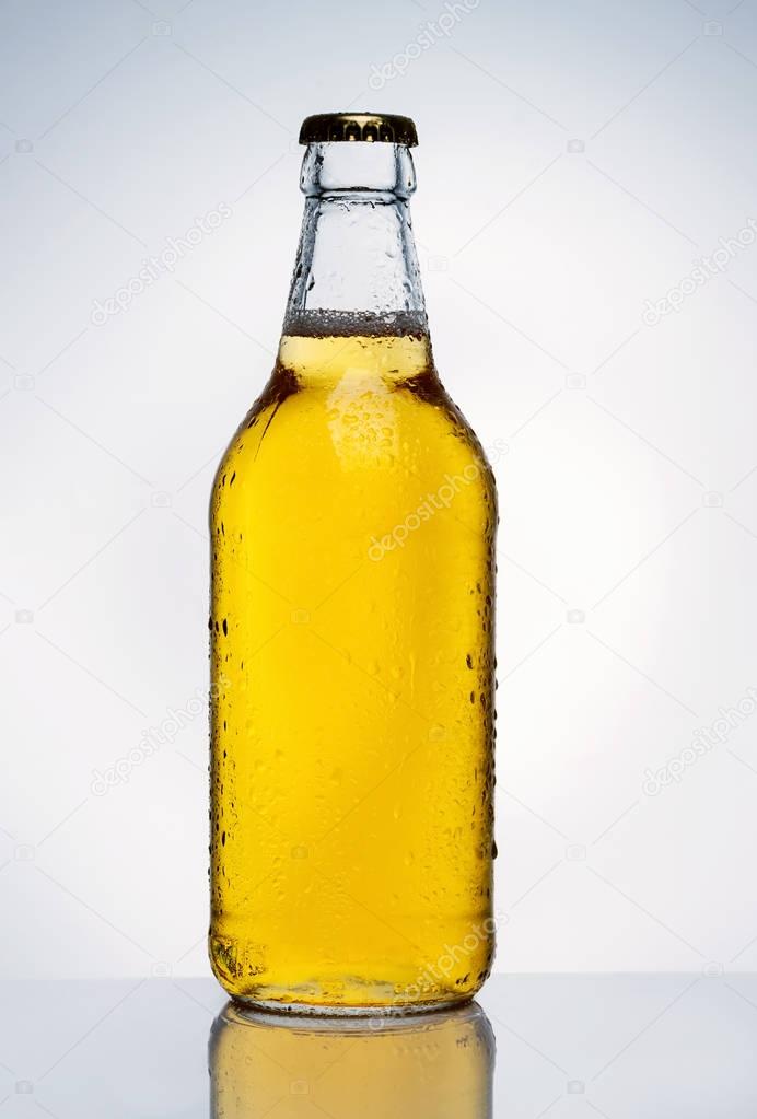 chilled bottle of beer