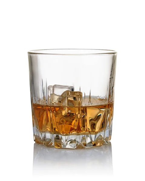 Bicchiere di Whisky e ghiaccio — Foto Stock