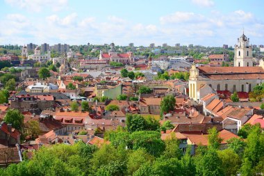 Şafak kaleden eski Vilnius görüntülemek