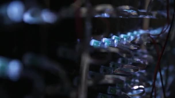 LED technologie - panely a panely — Stock video