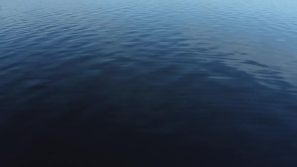 Tiro Aéreo Mar Aberto Voo Sobre Mar Aberto Água Azul — Vídeo de Stock
