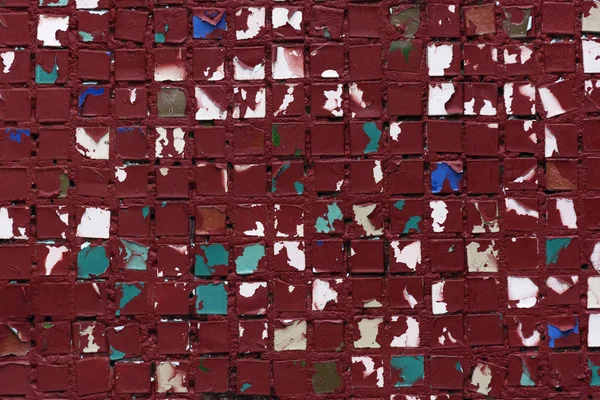 Vecchio battuto sfondo parete a mosaico, texture di sfondo. texture colorata — Foto Stock