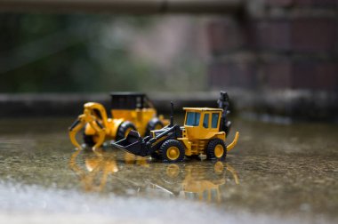 Bir çatal göl yapım aşamasında bir batık şehir.