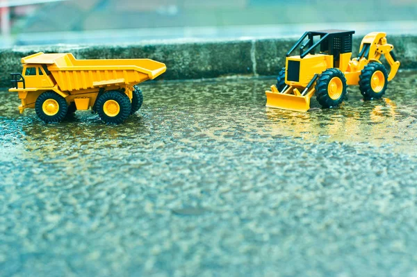 Montacargas Camiones Construcción Para Reconstrucción Urbana — Foto de Stock