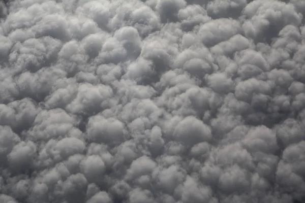 Aeriel Vista Nuvens Cima Avião — Fotografia de Stock