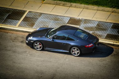 Washington DC, USA - August 03, 2012: 2011 Porsche 911 Carrera S 991 model clipart
