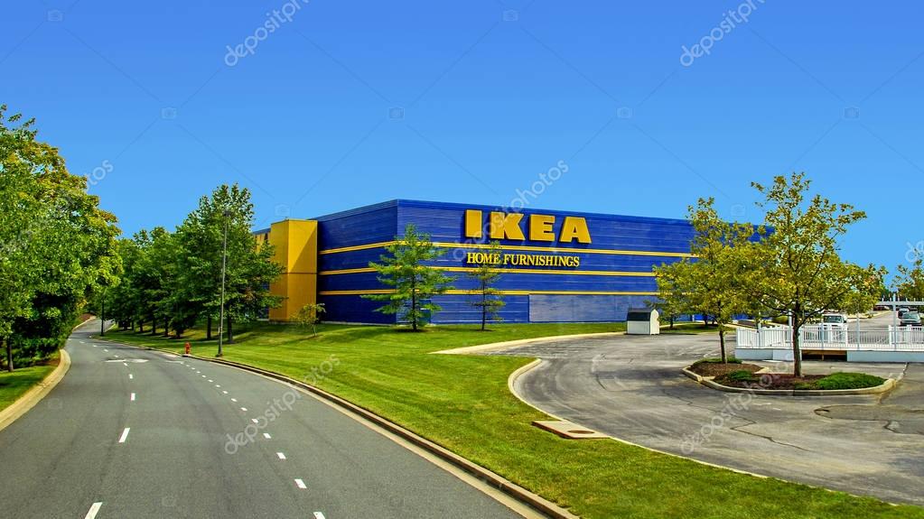 New York, USA - August 08, 2012: IKEA Swedish Retail Store in beautiful landscape