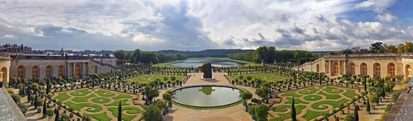 Πανόραμα του Chateau Versailles κήπο και πάρκο orangery Ile de France. Ευρώπη Γαλλία — Φωτογραφία Αρχείου