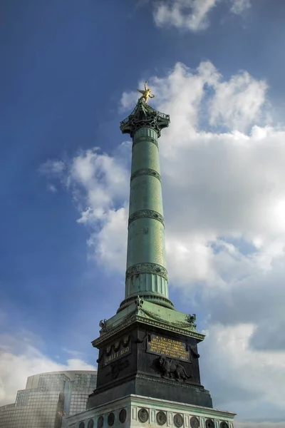 Frankrike, Paris, Place de la Bastille, Colonne de Juillet — Stockfoto