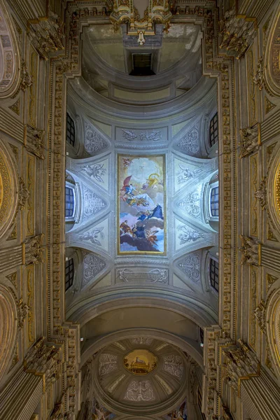 Roma Italia Noviembre 2016 Hermosos Frescos Techo Iglesia San Vicente — Foto de Stock