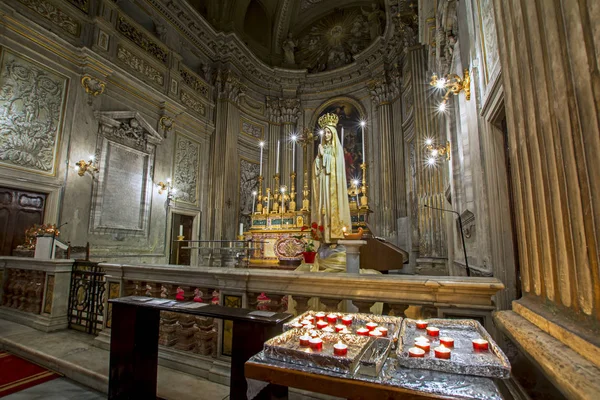 Roma Italia Noviembre 2016 Interior Iglesia San Vicente Anastasio Trevi — Foto de Stock
