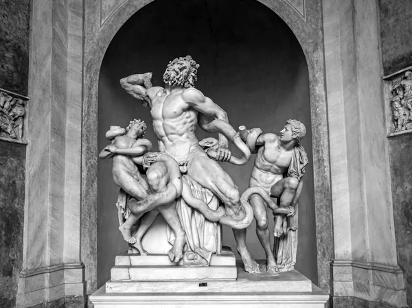 Escultura Laocoon Grupo Laocoon Nos Museus Vaticano Sacerdote Tróia Laocoon — Fotografia de Stock