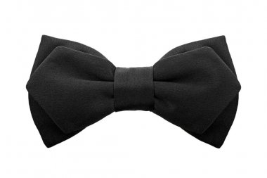 şık siyah iki parça beyaz arka plan üzerinde izole papyon