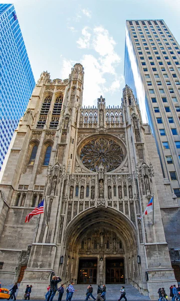 New York City Usa Octubre 2007 Iglesia Santo Tomás Nueva — Foto de Stock