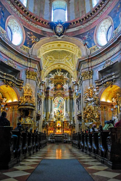 Viena Austria Octubre 2007 Interior Iglesia Católica San Pedro — Foto de Stock