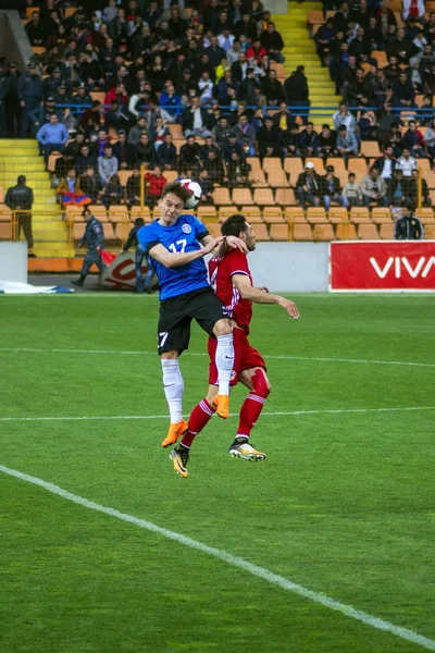 예레반 공화당 경기장 Vazgen 아르메니아 2018 아르메니아 빨간색 에스토니아 강렬한 — 스톡 사진