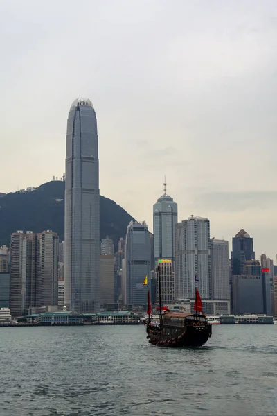 Hong Kong China February 2014 Hong Kong Skyline Cityscape Downtown — Stock Photo, Image