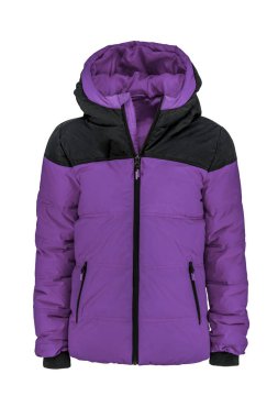 Siyah kapüşonlu, beyaz arka planda izole edilmiş sıcak spor kabarık ceketli erkekler. Hayalet manken fotoğrafçılığı