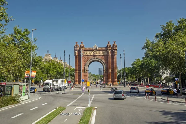 Barcelone Espagne Juillet 2019 Arc Triomphe Est Une Des Principales — Photo