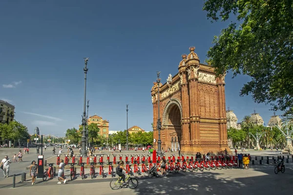 Barcelone Espagne Juillet 2019 Arc Triomphe Barcelone Construit Pour Exposition — Photo