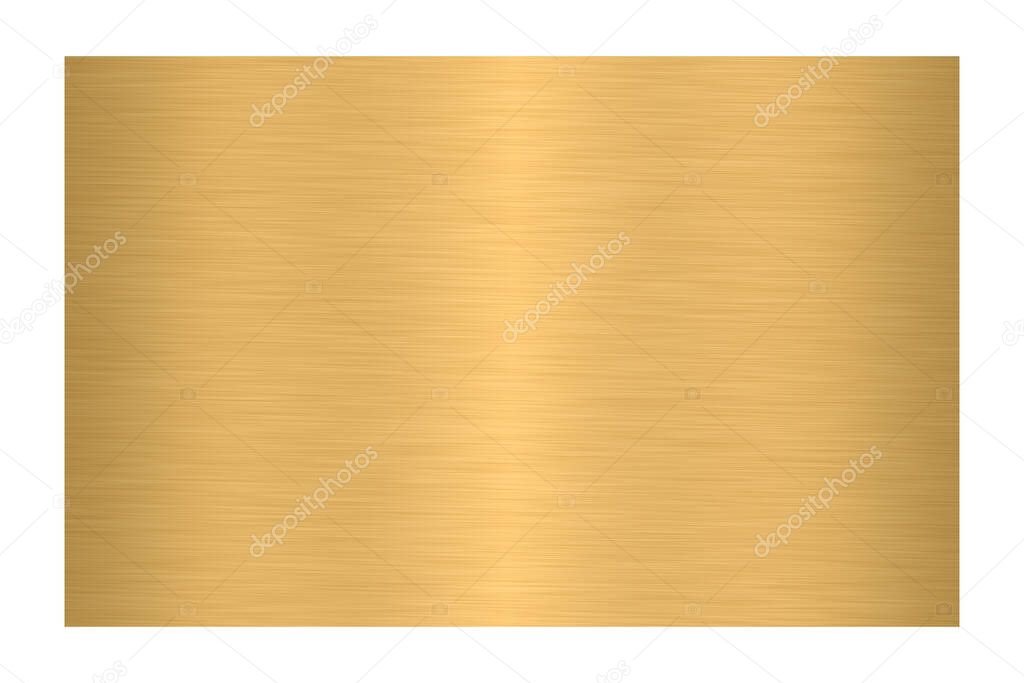 Gold metal brushed background or texture for text and design