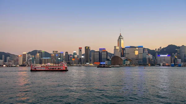 Hong Kong China February 2014 Beautiful Skyline Cityscape Downtown Skyscrapers — Stock Photo, Image