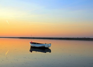 Sunset Bay Somme Hauts-de-France, Kuzey, Fransa.