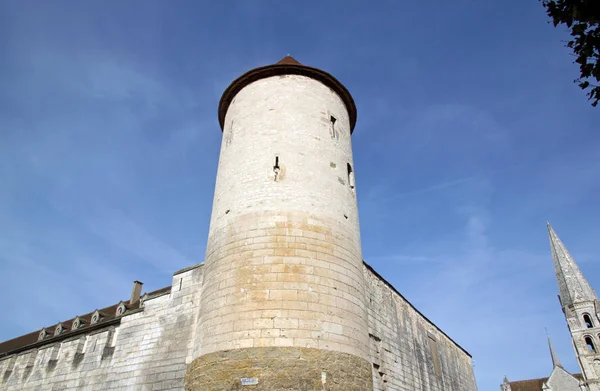 The St Jean Tower, St Germain Abbey in Auxerre (Borgonha, França) ) — Fotografia de Stock