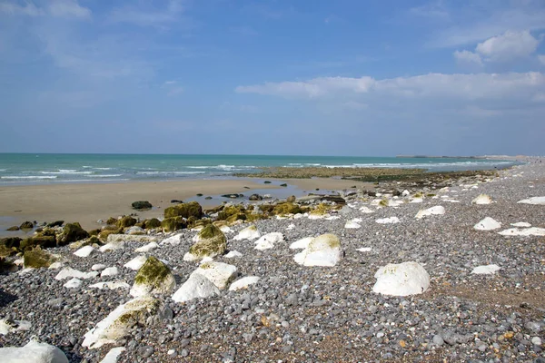 Dieppe Its Famous Pebbles Normandy Seine Maritimes One Summer Day — Stock Photo, Image