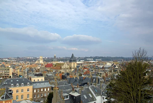 Στέγες Της Deauville Δει Από Ψηλά Μια Μέρα Κακοκαιρίας Seine Εικόνα Αρχείου