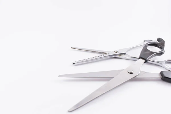 Two scissors to cut the hair. — Stock Photo, Image