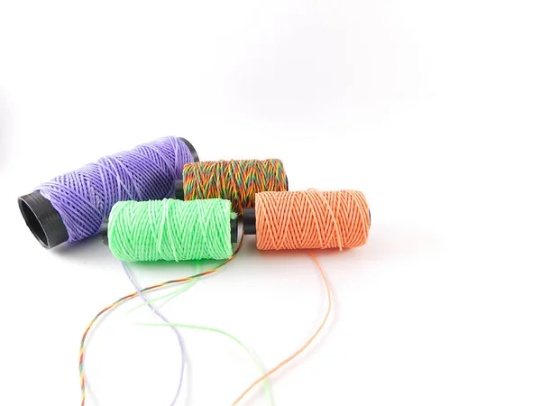 Waxed thread of different colors. — Stock Photo, Image