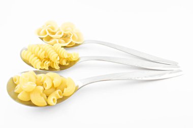 Kaşık noodles ile.