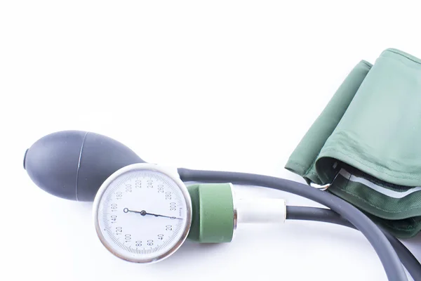 Tensiometer yeşil izole.