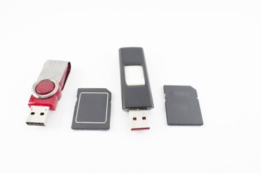 Farklı dış depolama nesneleri.