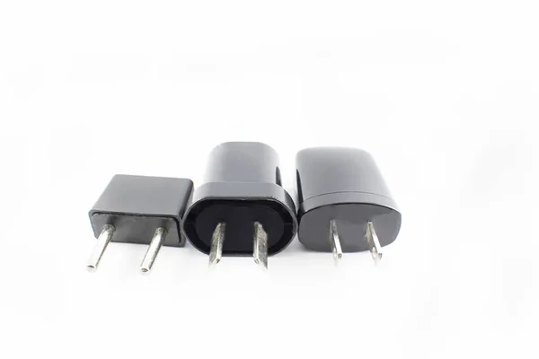 Adapters van stekkers. — Stockfoto