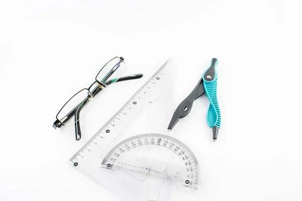 Still life of tools for mathematics. — Stock Photo, Image