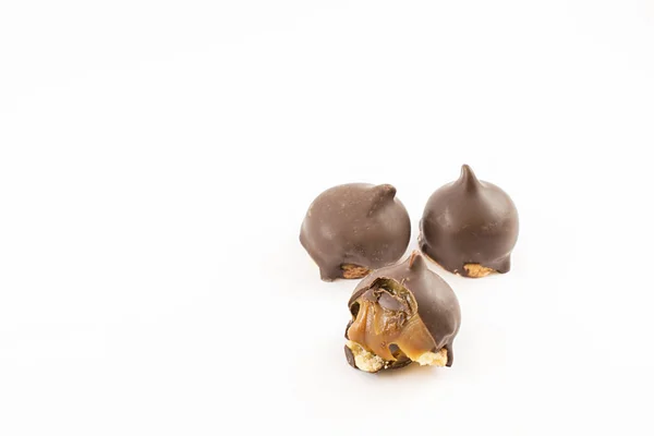 Tatlı ve çikolata üç koniler.