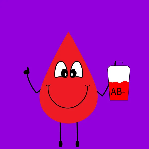 Kan damlası. vektör