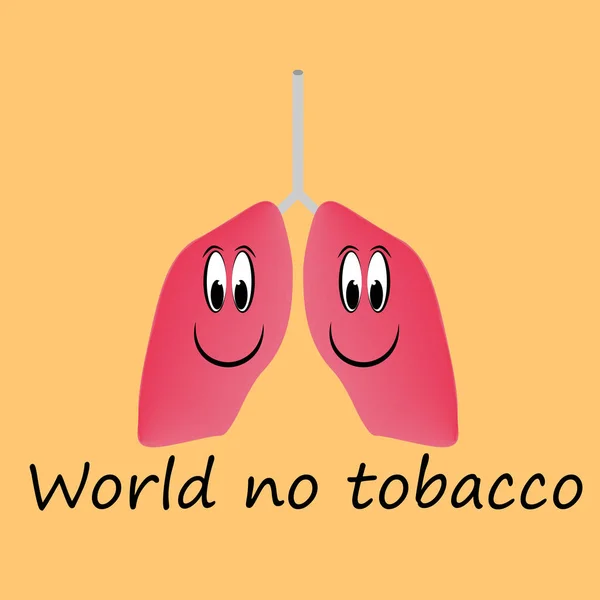 世界ないタバコ. — ストックベクタ