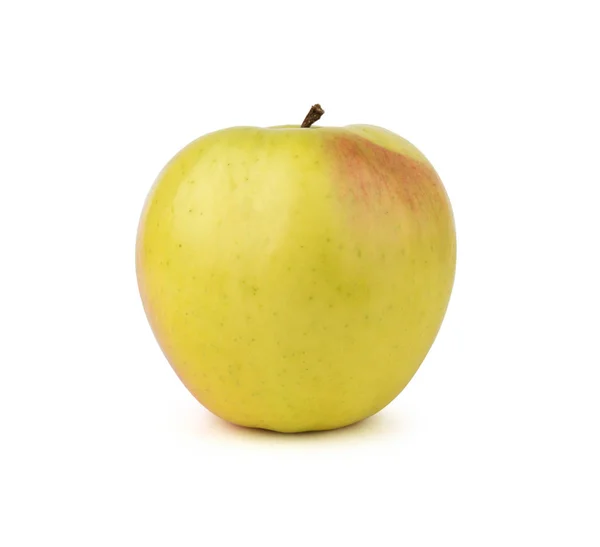Бургундское красное зелёное яблоко. Изолированный на белом фоне . — стоковое фото
