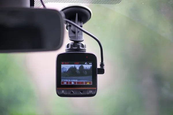 Dash camera in de auto — Stockfoto