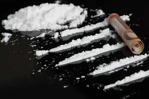 Lines of Cocaine concept — Stock Photo, Image