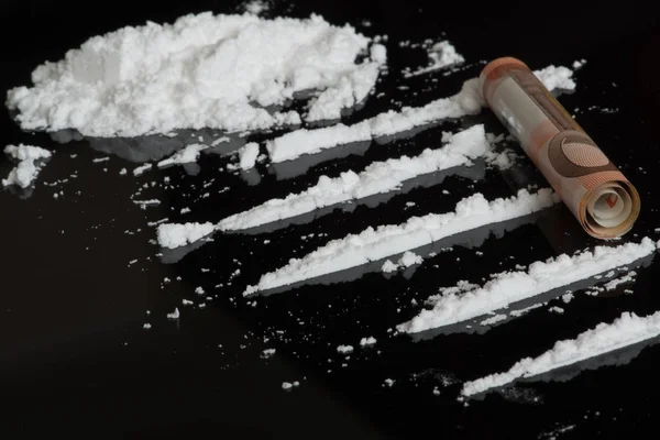Lines of Cocaine concept — Stock Photo, Image