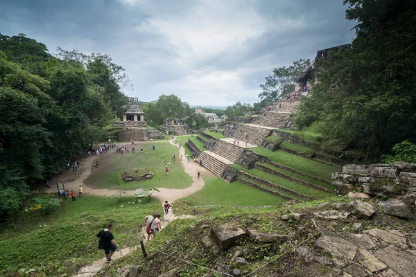 Ruinas de Palenque, sitio arqueológico maya — Foto de Stock
