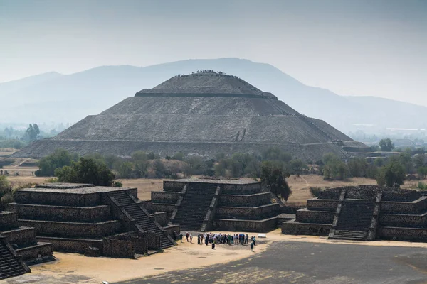 A nap, teotihuacan piramis — Stock Fotó