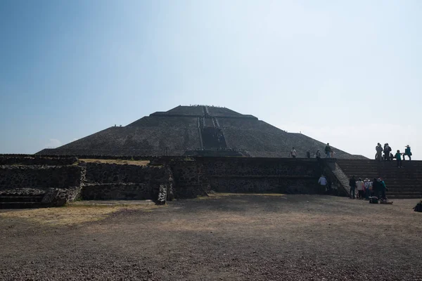 Piramide van de zon, teotihuacan Stockfoto