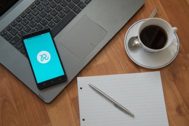 Bir cep telefonu ekran RunKeeper uygulamada