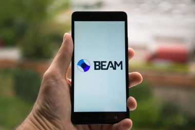 Smartphone logosuna ışın