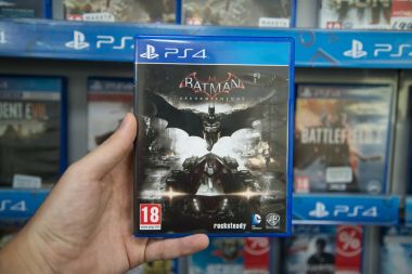 Batman Arkham Knight videogame on Sony Playstation 4 clipart